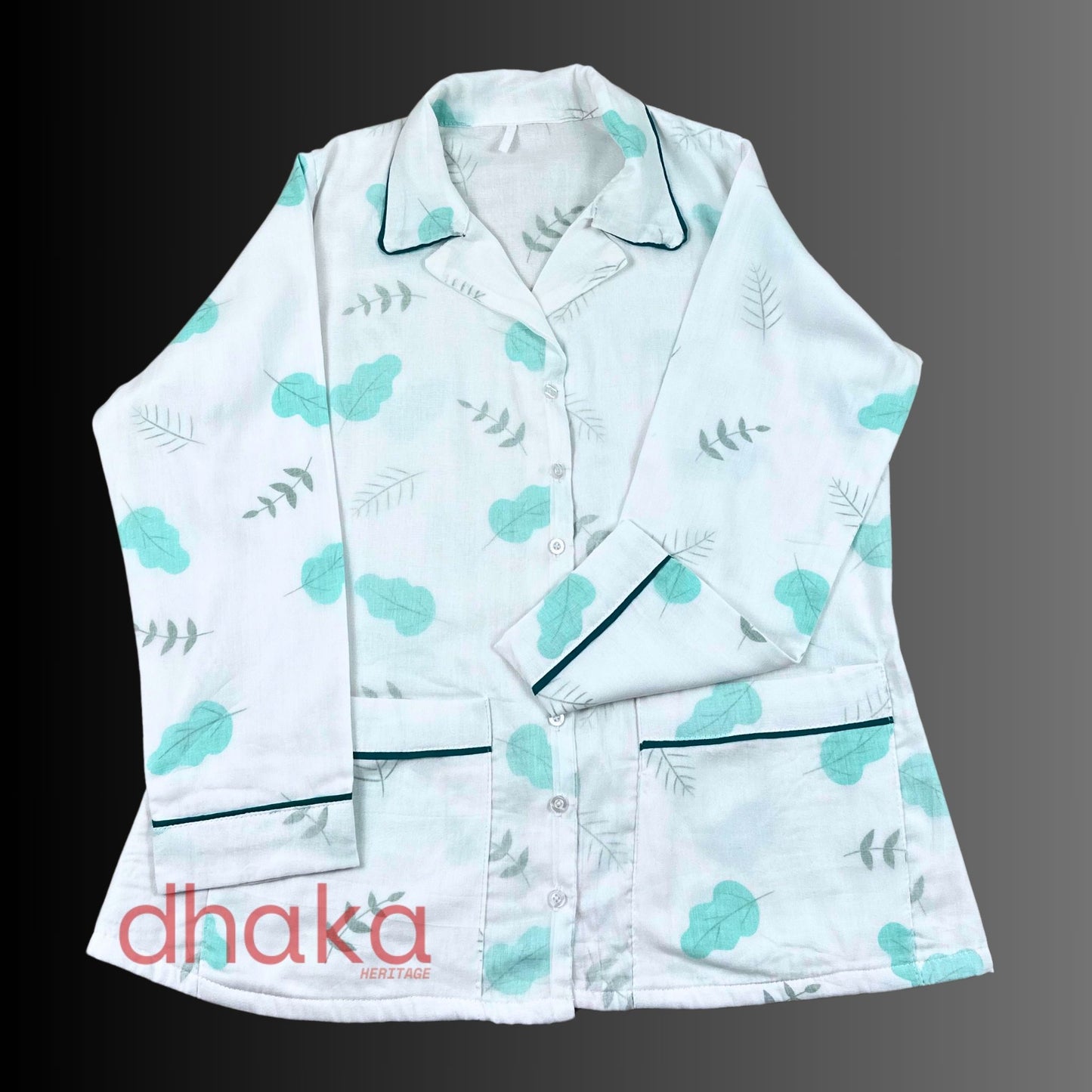 Green Leaf Full Dhaka Pajama