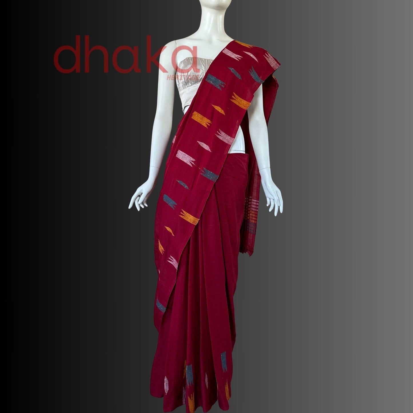The drape of twilight Dhaka Saree