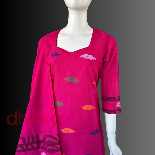 Gulabi Dhaka Kurtha