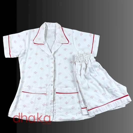 Blush Bloom Dhaka Pajama