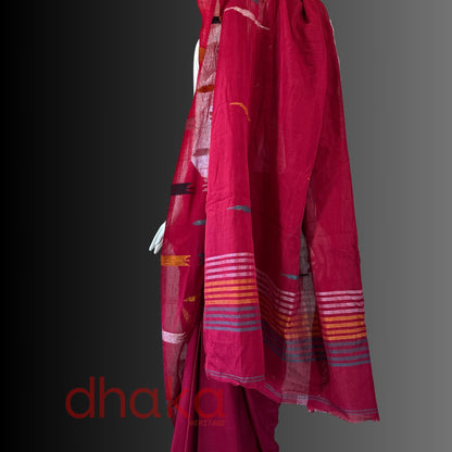 The drape of twilight Dhaka Saree