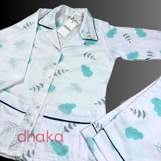 Green Leaf Full Dhaka Pajama