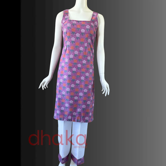 Laliguransh Print Sleveless Kurtha
