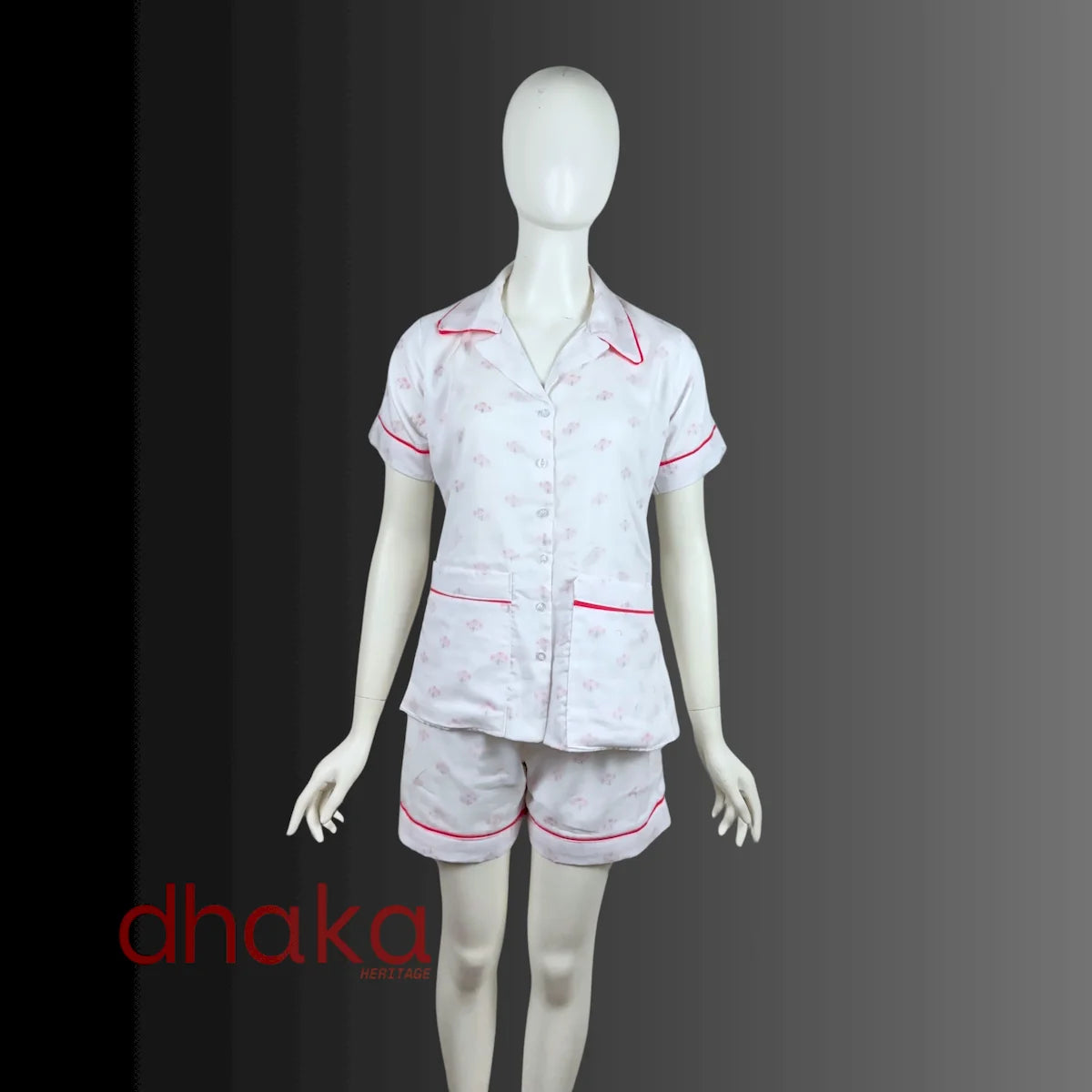 Blush Bloom Dhaka Pajama