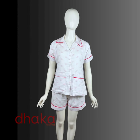Blush Bloom Dhaka Pajama
