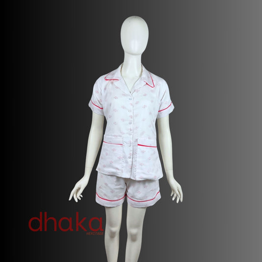 Blush Bloom Dhaka Pajama