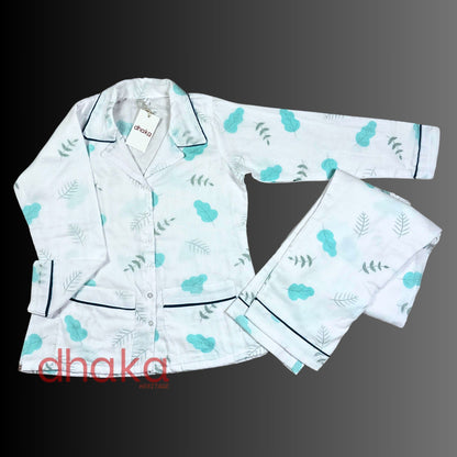 Green Leaf Full Dhaka Pajama