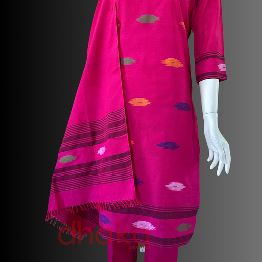 Gulabi Dhaka Kurtha