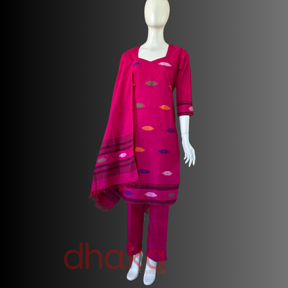 Gulabi Dhaka Kurtha