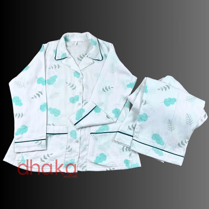 Green Leaf Full Dhaka Pajama