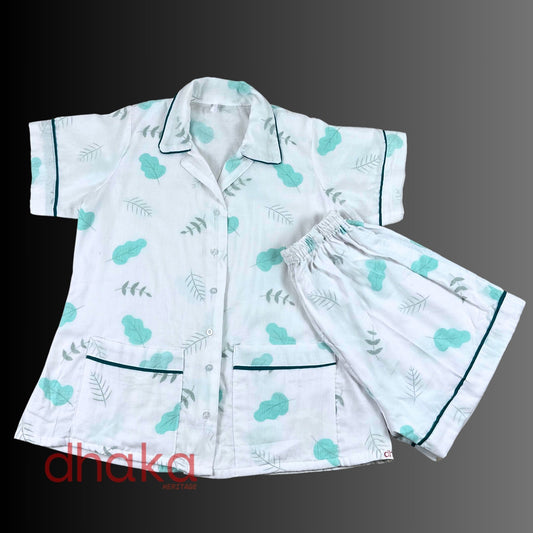 Green Leaf Half Dhaka Pajama